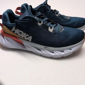 Hoka One One Shoes Women's Elevon 2 Amparo Blue/White Walking Comfort